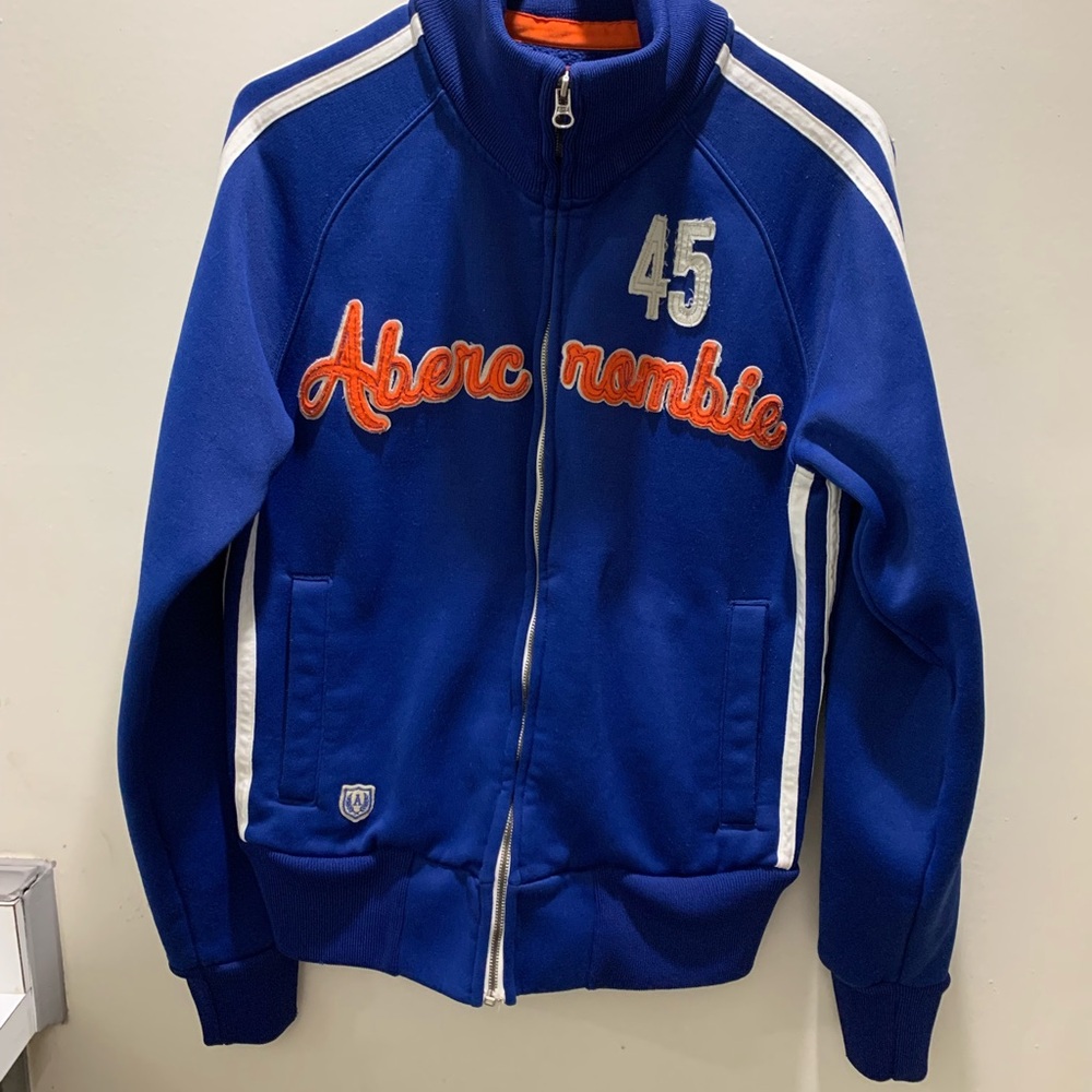 Y2K Abercrombie & Fitch 45 Blue Zip-Up Jacket
